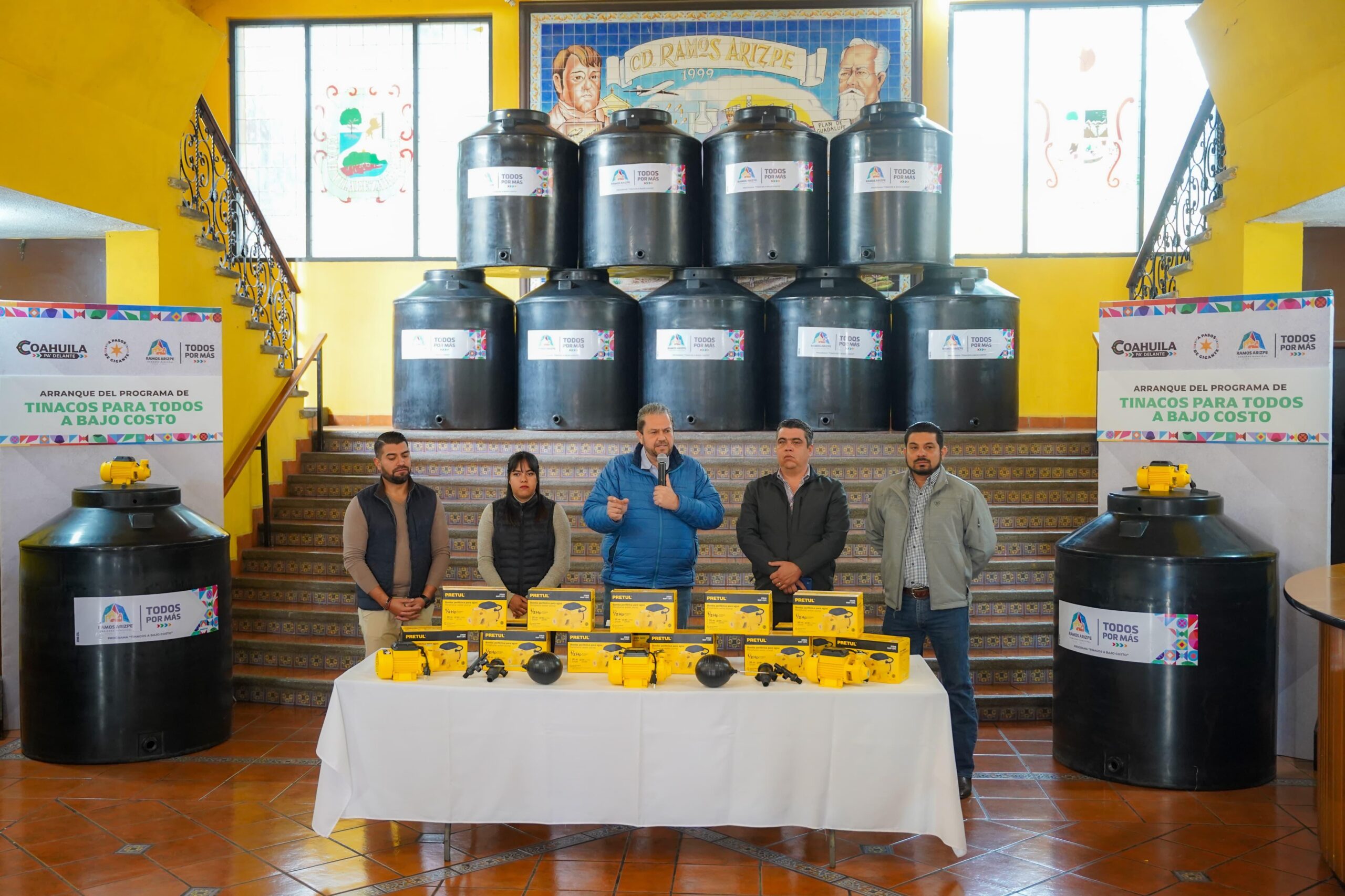 Arranca Tomás el programa Tinacos Para Todos a bajo costo
