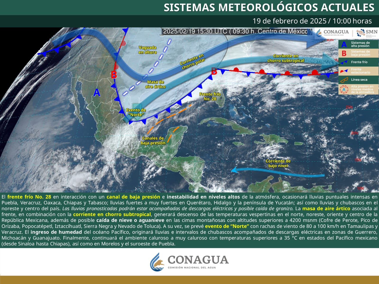 SE PREVÉ DESCENSO EN LA TEMPERATURA EN COAHUILA