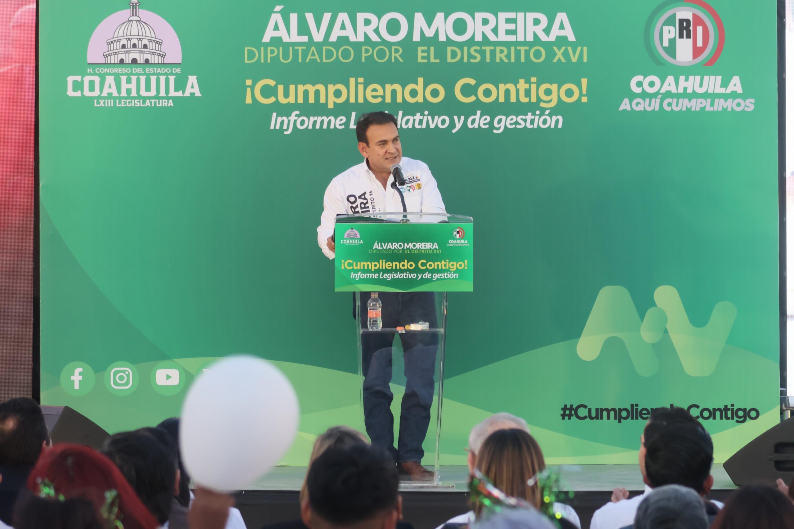Presenta Álvaro Primer Informe