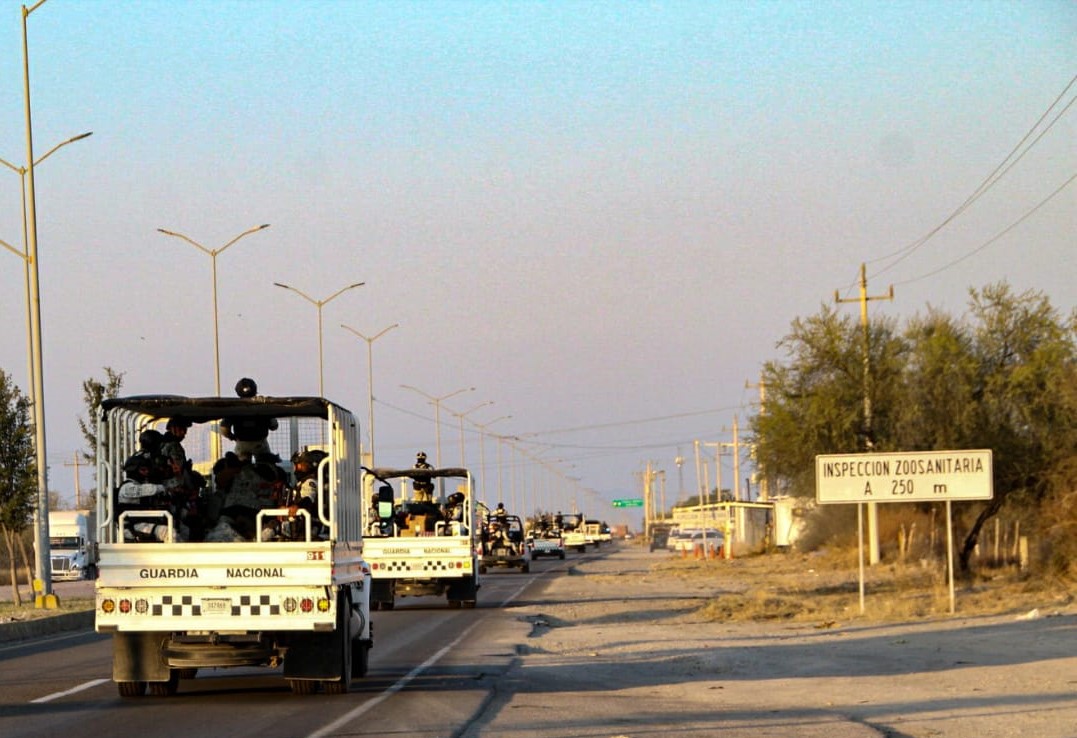 Cruza Región convoy; 800 elementos de GN