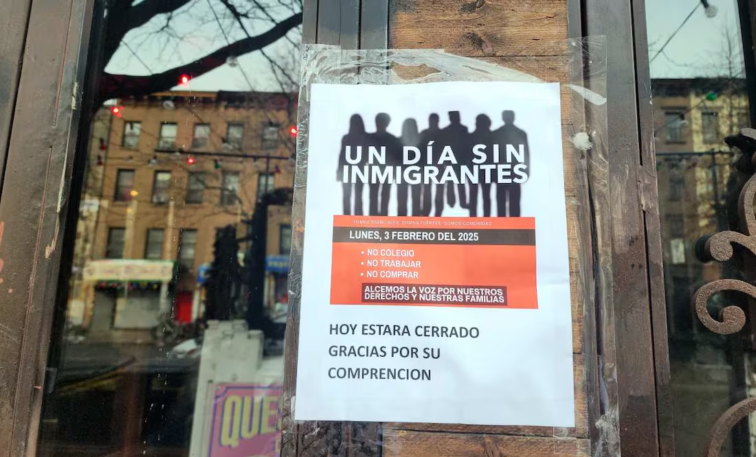 Deportaciones en EU: negocios cierran en protesta por medidas de Trump; colocan letreros “Día sin inmigrantes”