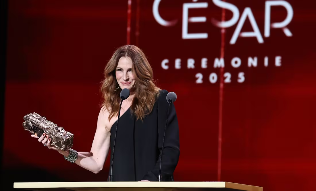 Julia Roberts homenajeada con el Premio César de Honor en la noche más importante del cine francés