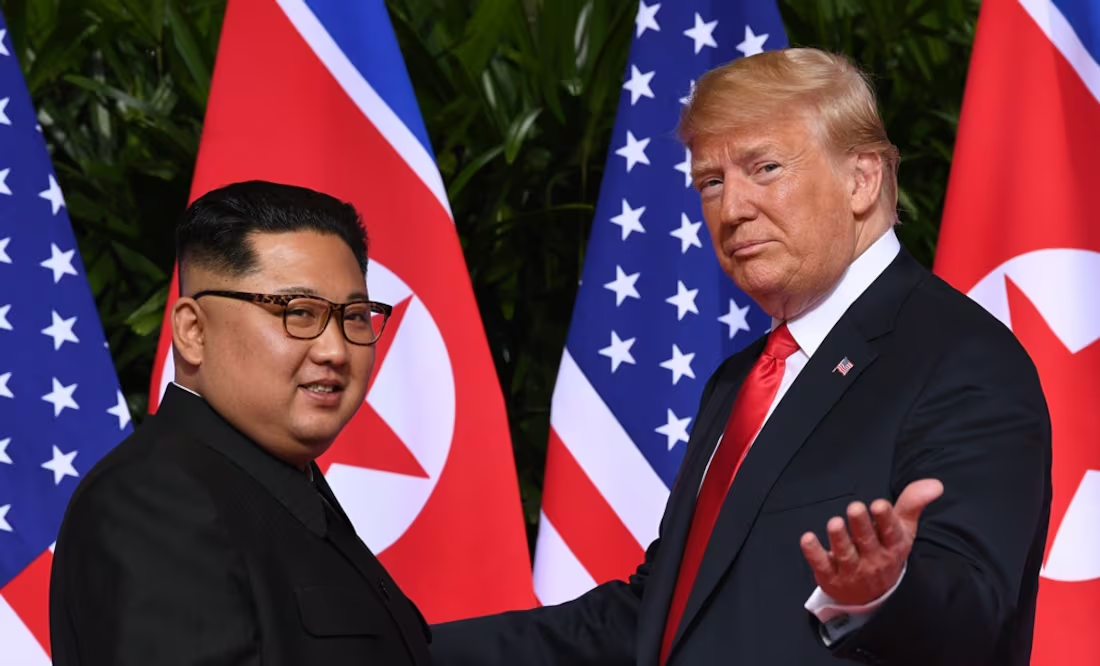 Trump anuncia su intención de tener “relaciones” con Corea del Norte; “me llevé muy bien con Kim Jong-un”, dice