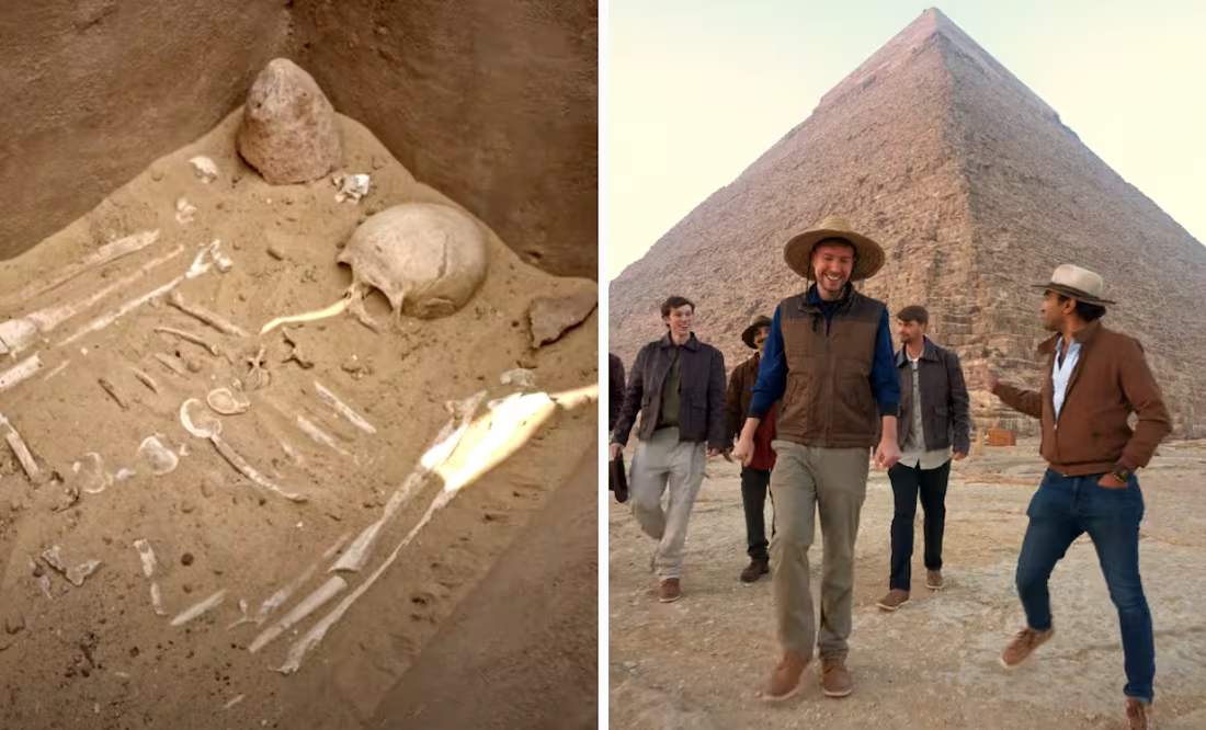 MrBeast muestra inéditas imágenes al interior de pirámides de Egipto; sube hasta hasta lo más alto