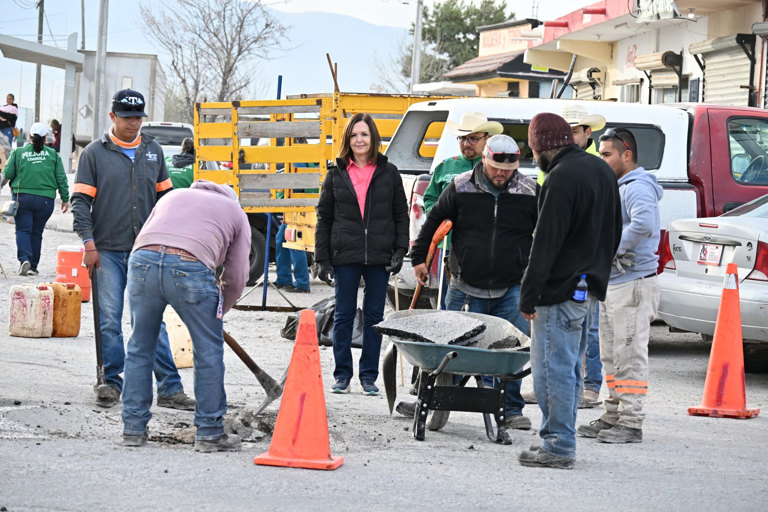 Avanza reparación de baches en CF