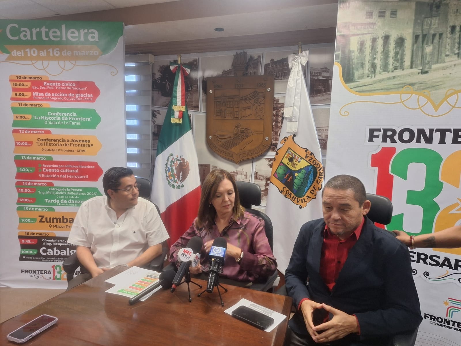 Anuncian actividades por el 132 aniversario de Frontera