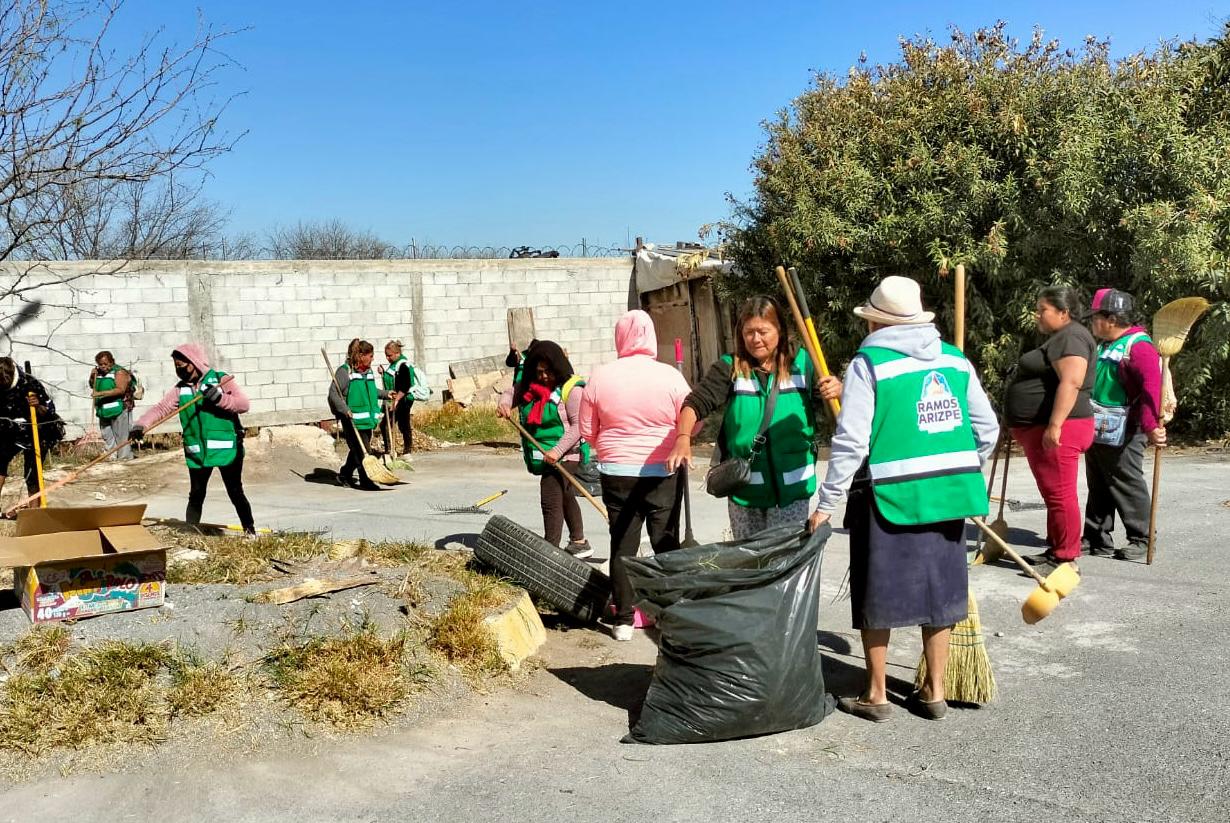 Acciones concretas en Ramos Arizpe con la Ola Verde y Empleo Temporal