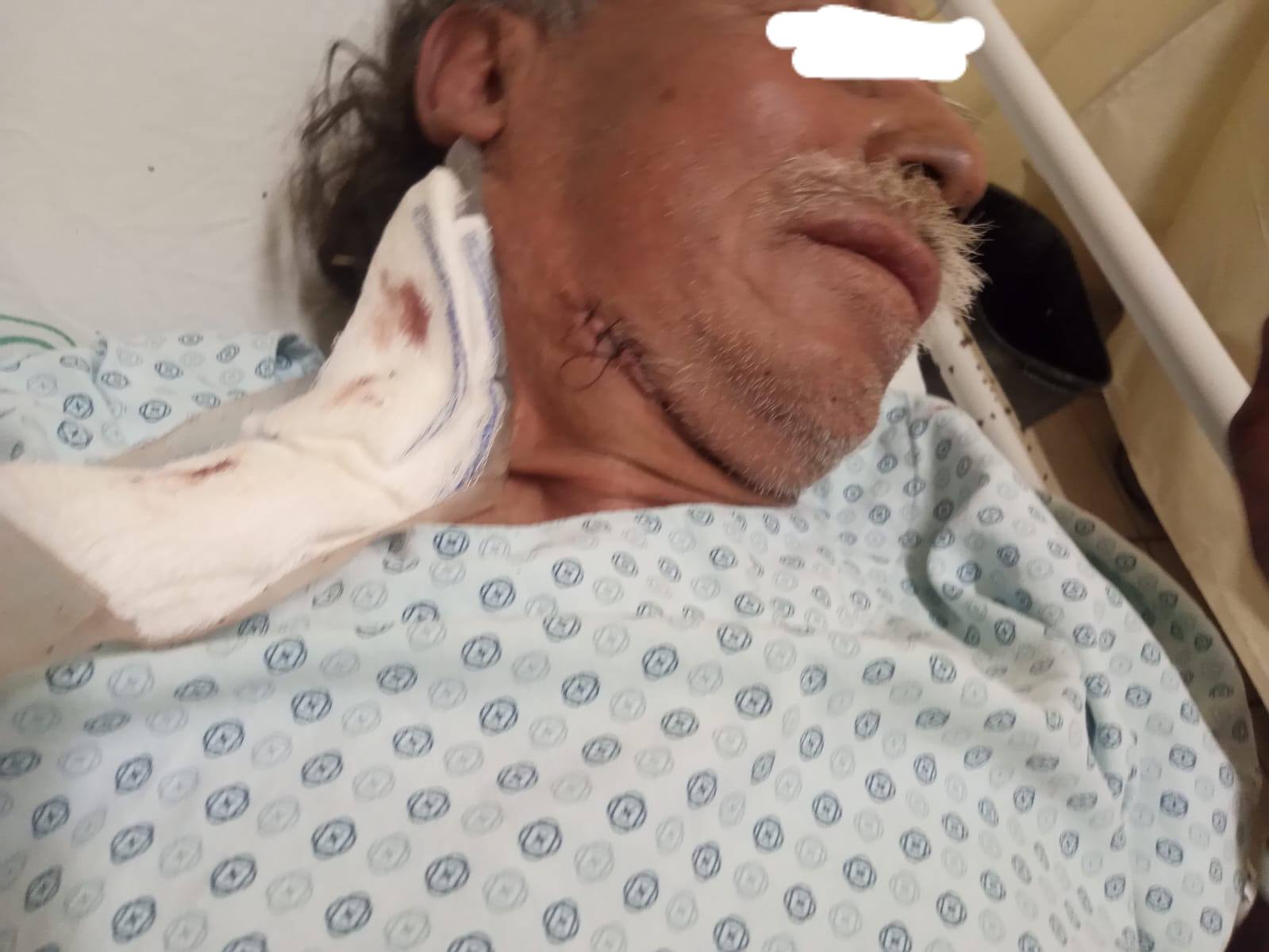 Sigue grave Valentín tras ser acuchillado en el cuello