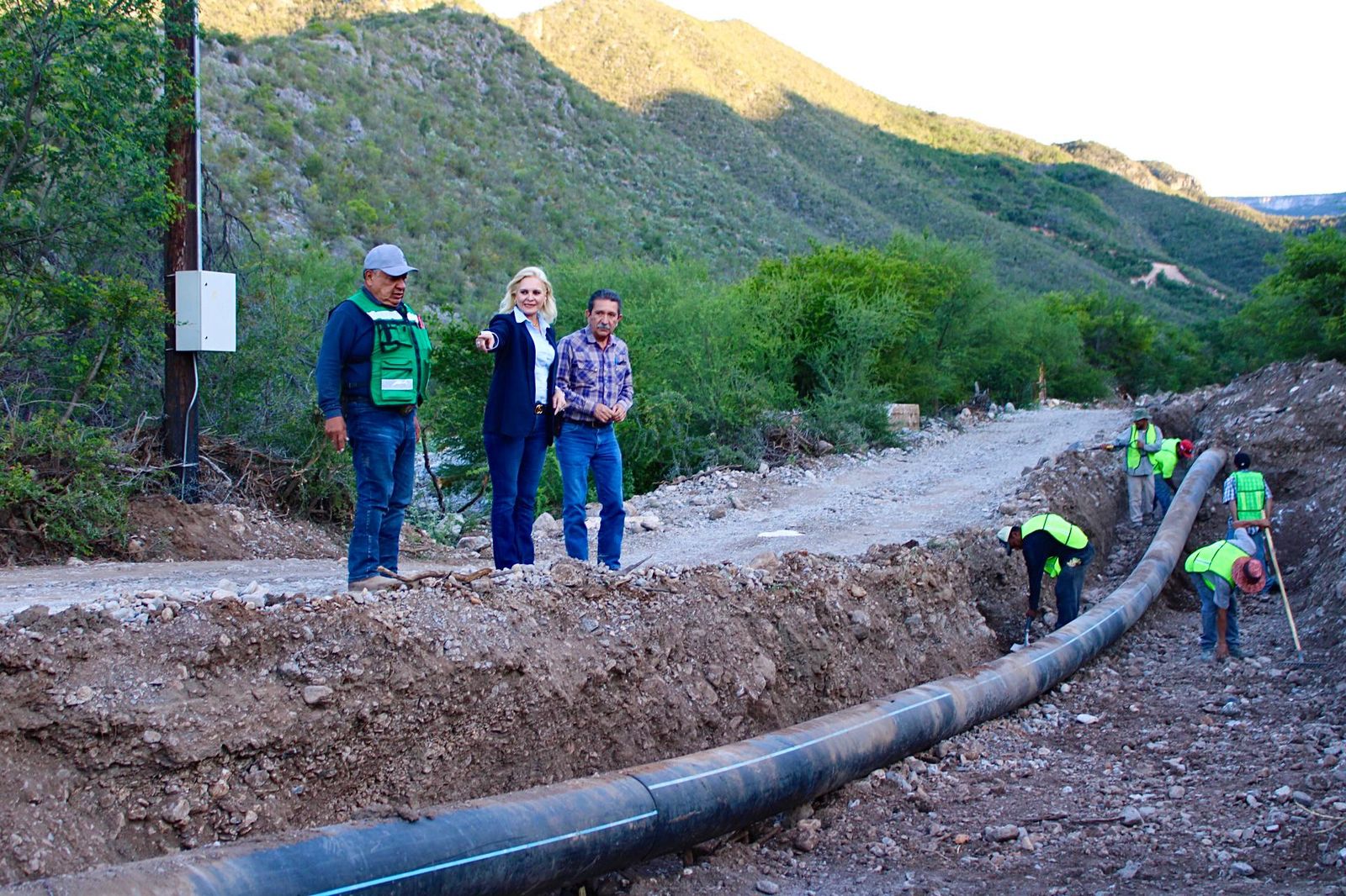 Supervisa Laura Jiménez cambio de tubería en Palaú