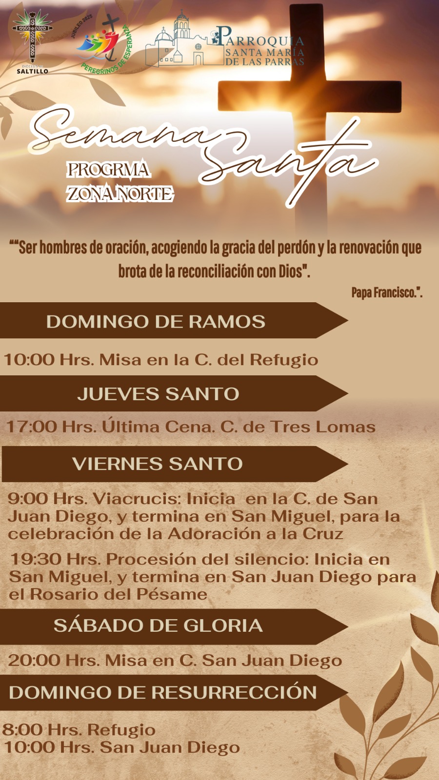 Presentan intenso programa religioso