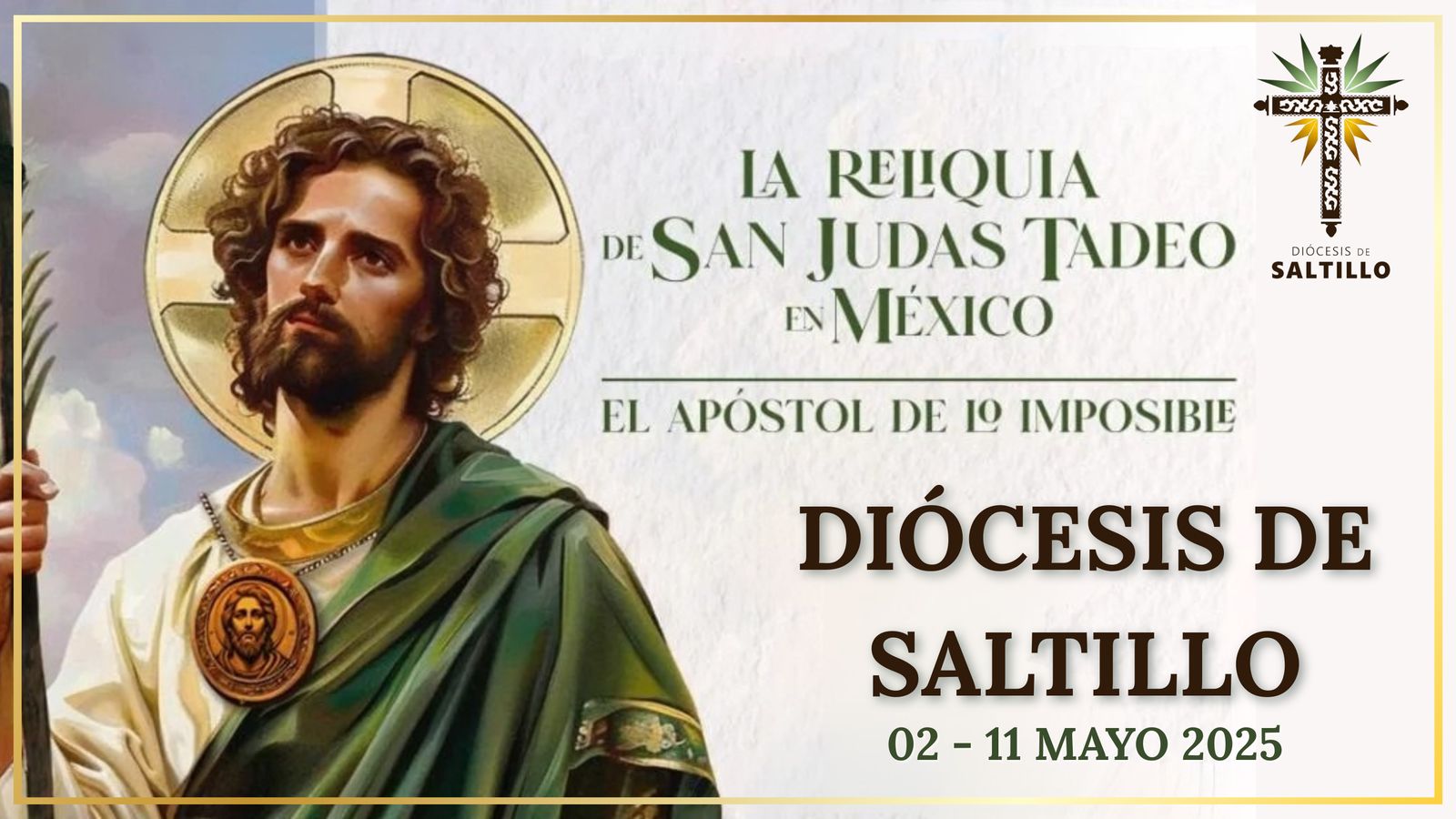 Llega a Diócesis de Saltillo reliquia de San Judas Tadeo