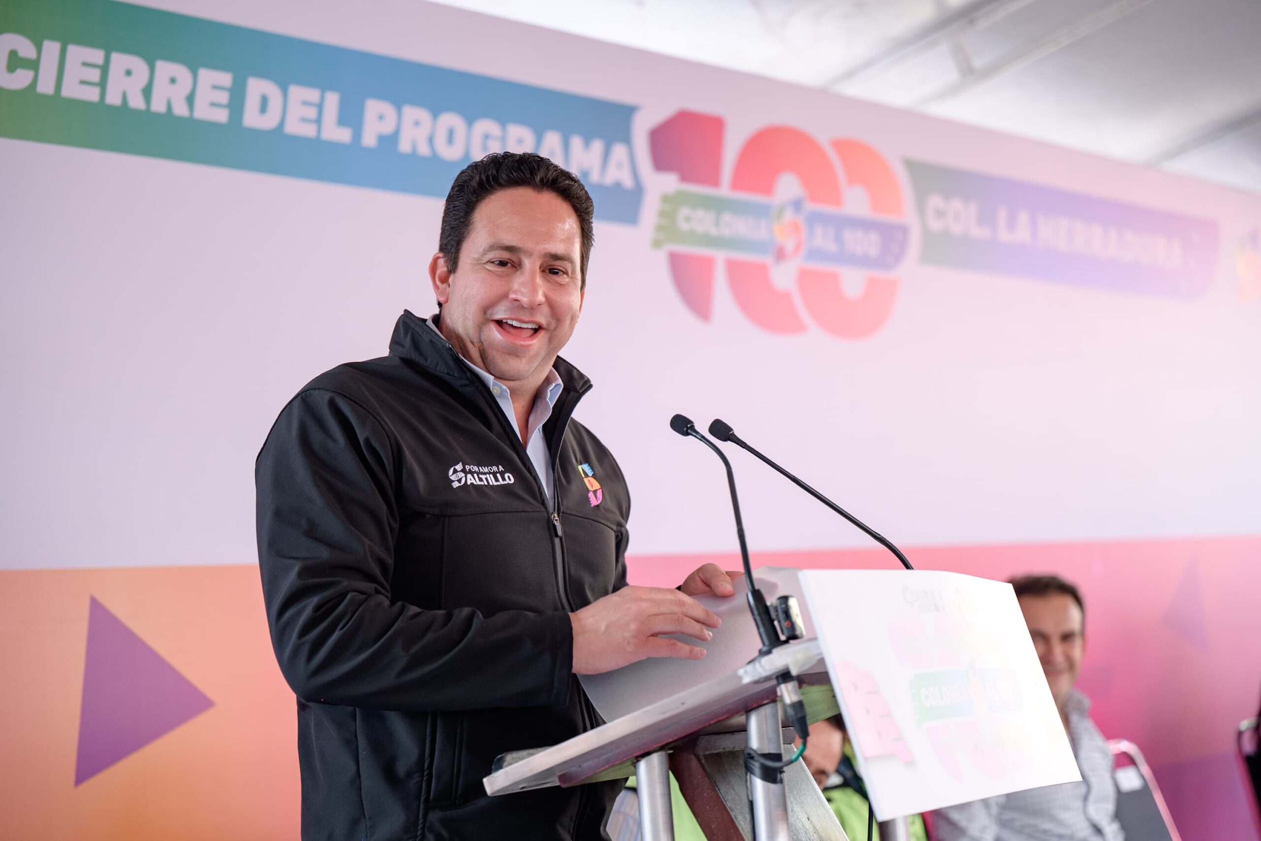 Destaca logros Javier Díaz de «Colonias al 100», en La Herradura