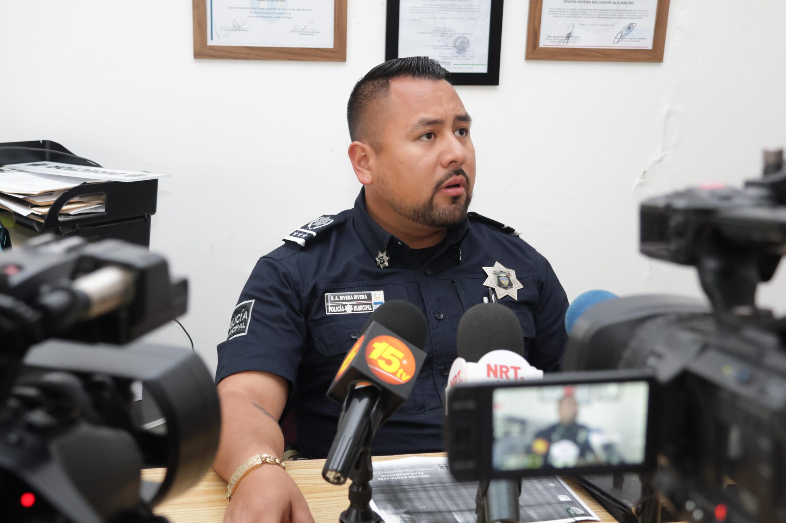 Listo operativo de semana santa en Sabinas