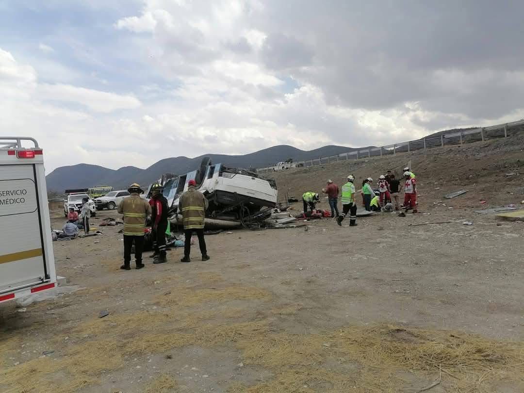Se quedó dormido chofer del autobús