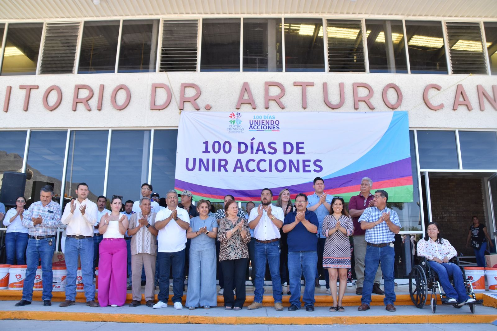 Arranca Víctor Leija rehabilitación del Auditorio Municipal Dr. Arturo Cantú