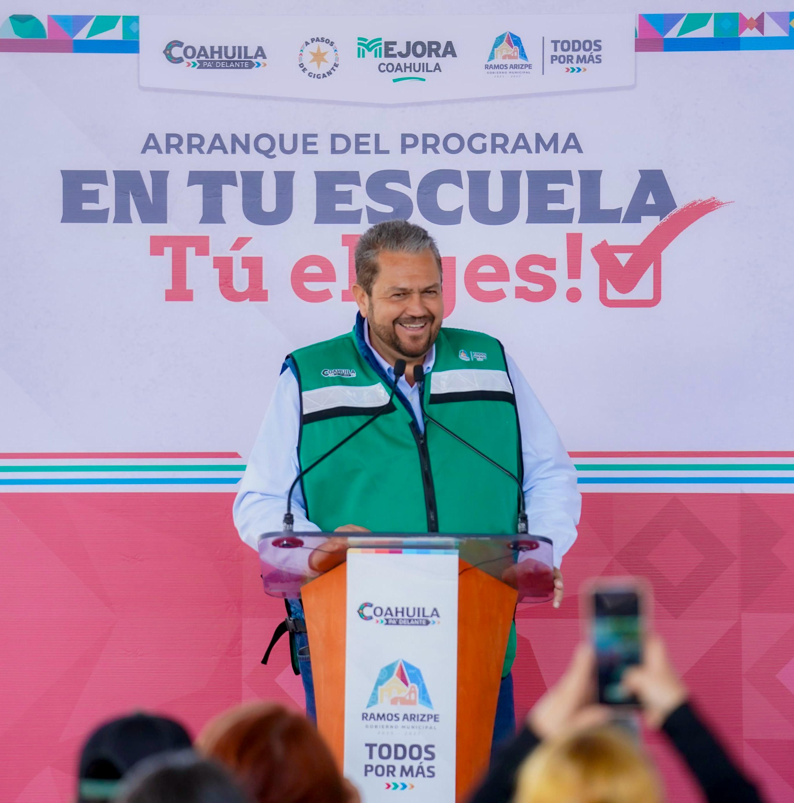 Arranca Tomás “En tu Escuela, Tú Eliges” impulsa mejoras al sector educativo