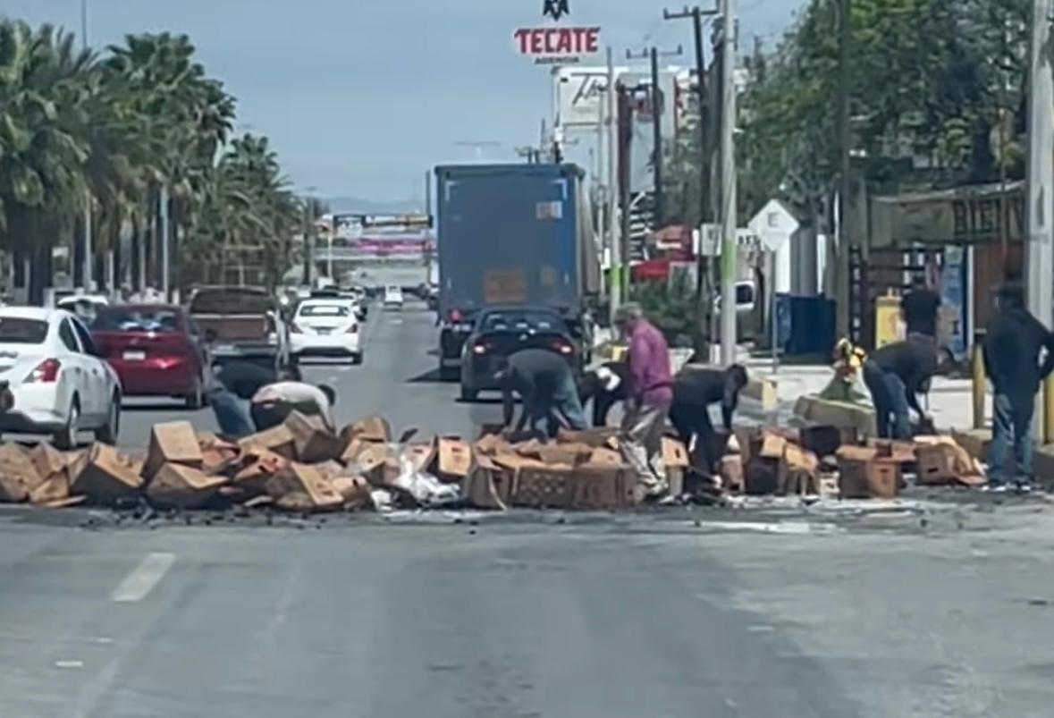 “Vuela” cerveza y … se desata rapiña
