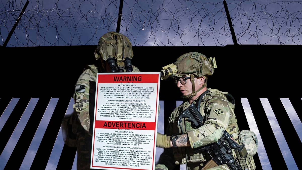 Designa EU zonas en frontera sur como áreas de defensa nacional