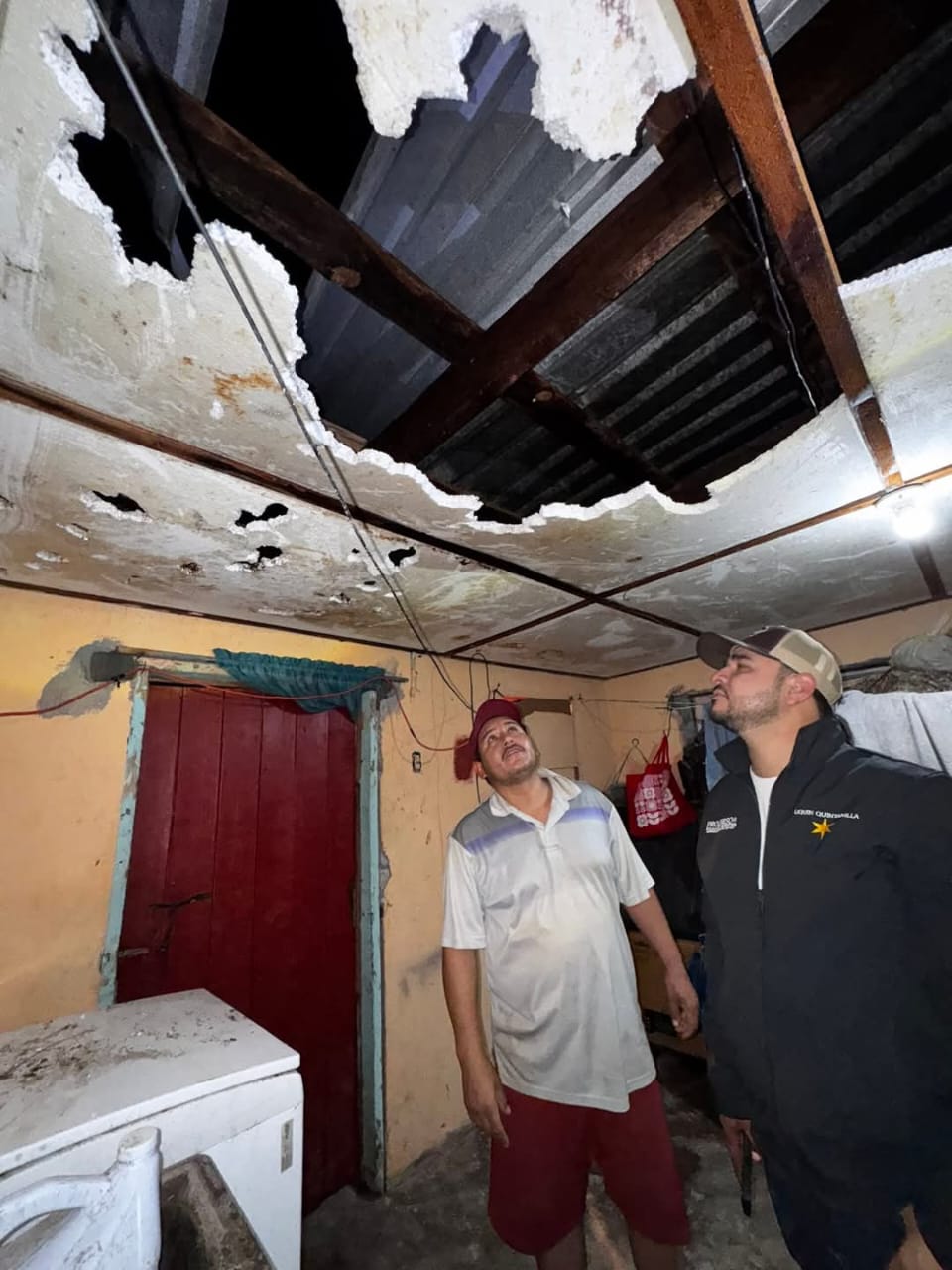 Granizada y vientos fuertes causan daños en la región