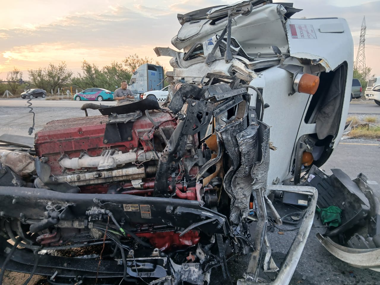 Choque de titanes en la carretera 57