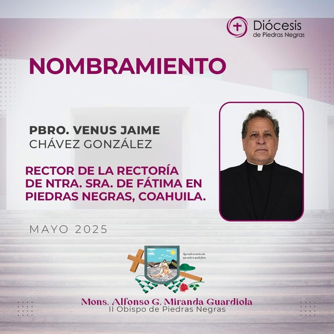 Designan al Padre Venus Rector en PN