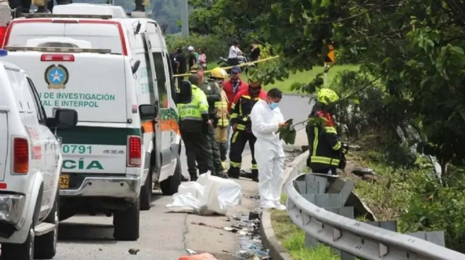 Mueren 10 en accidente de autobús en Colombia