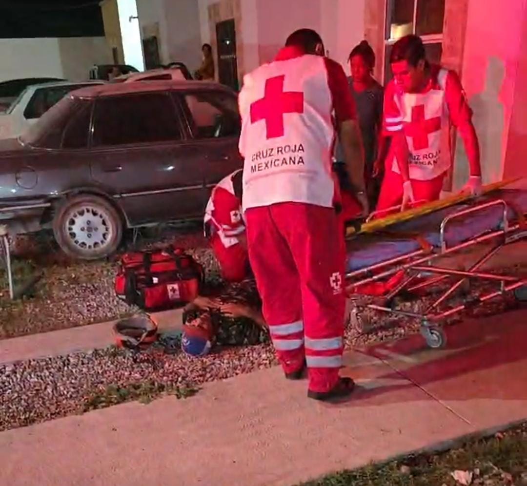 Perros atacan a motociclista