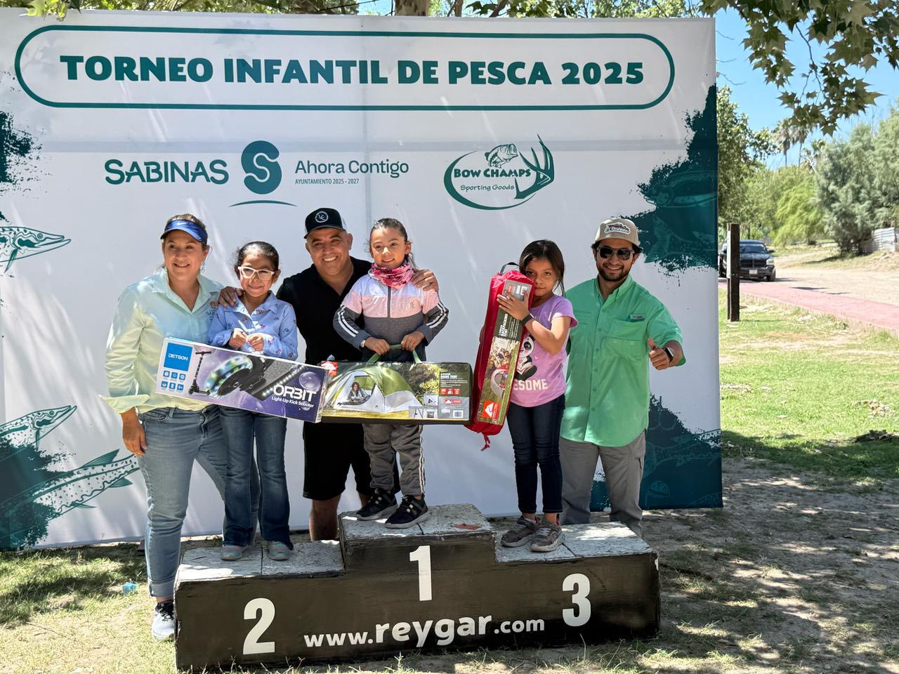 Todo un éxito el torneo de pesca infantil en río Sabinas