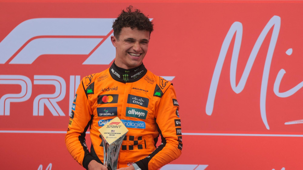 Norris gana el sprint del GP de Miami y recorta ventaja de Piastri en un punto