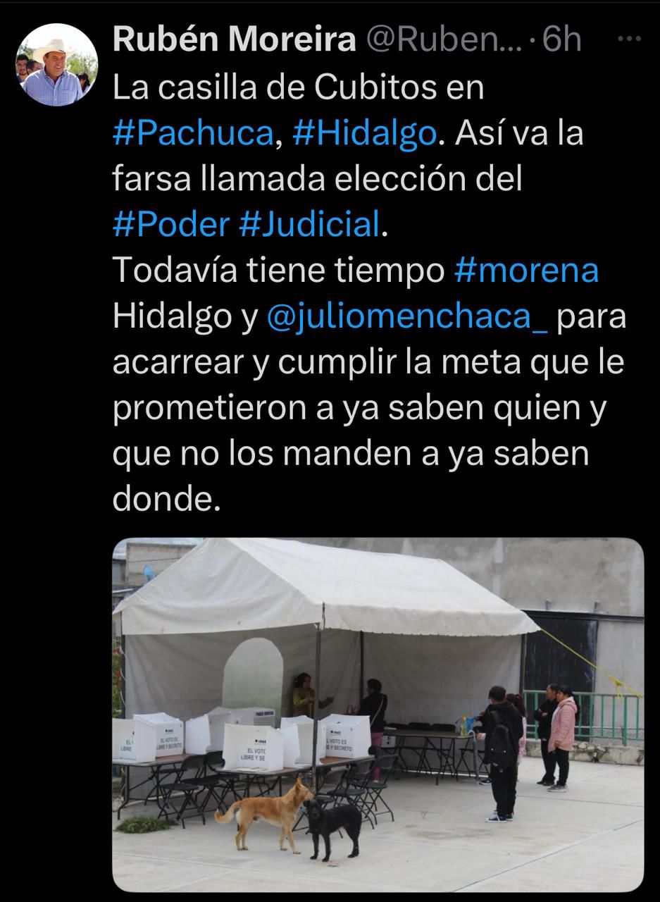Evidencia Rubén Moreira fracaso elección del PJ