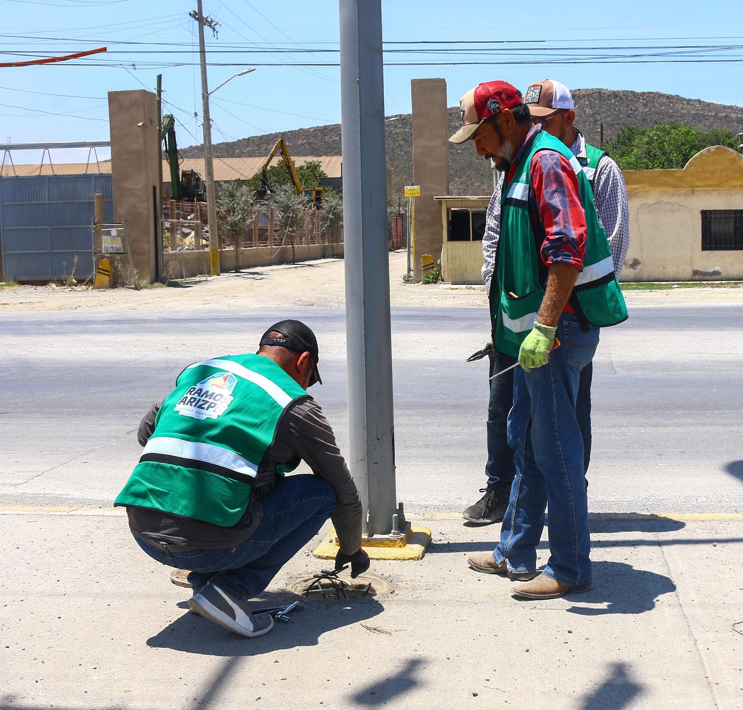 Avanzan en Ramos acciones de alumbrado