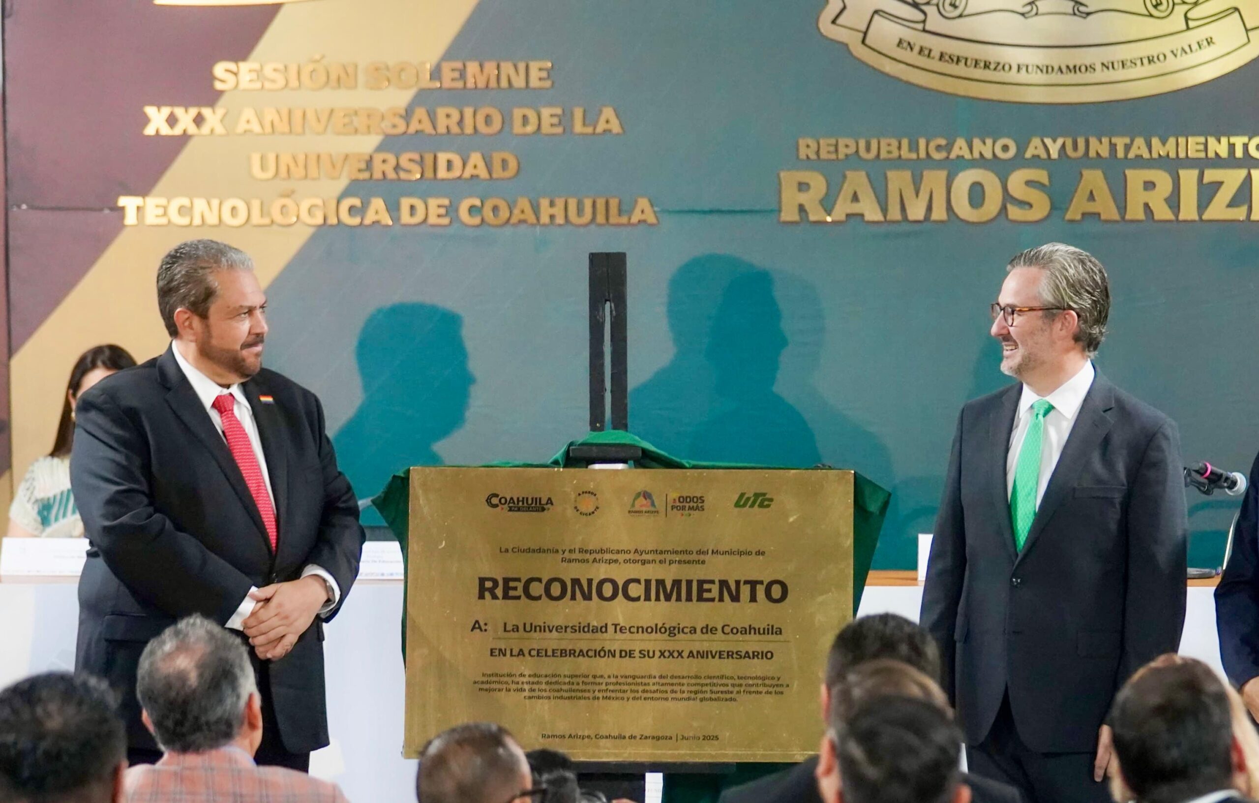 Reconoce Ramos a la UTC en su 30 aniversario