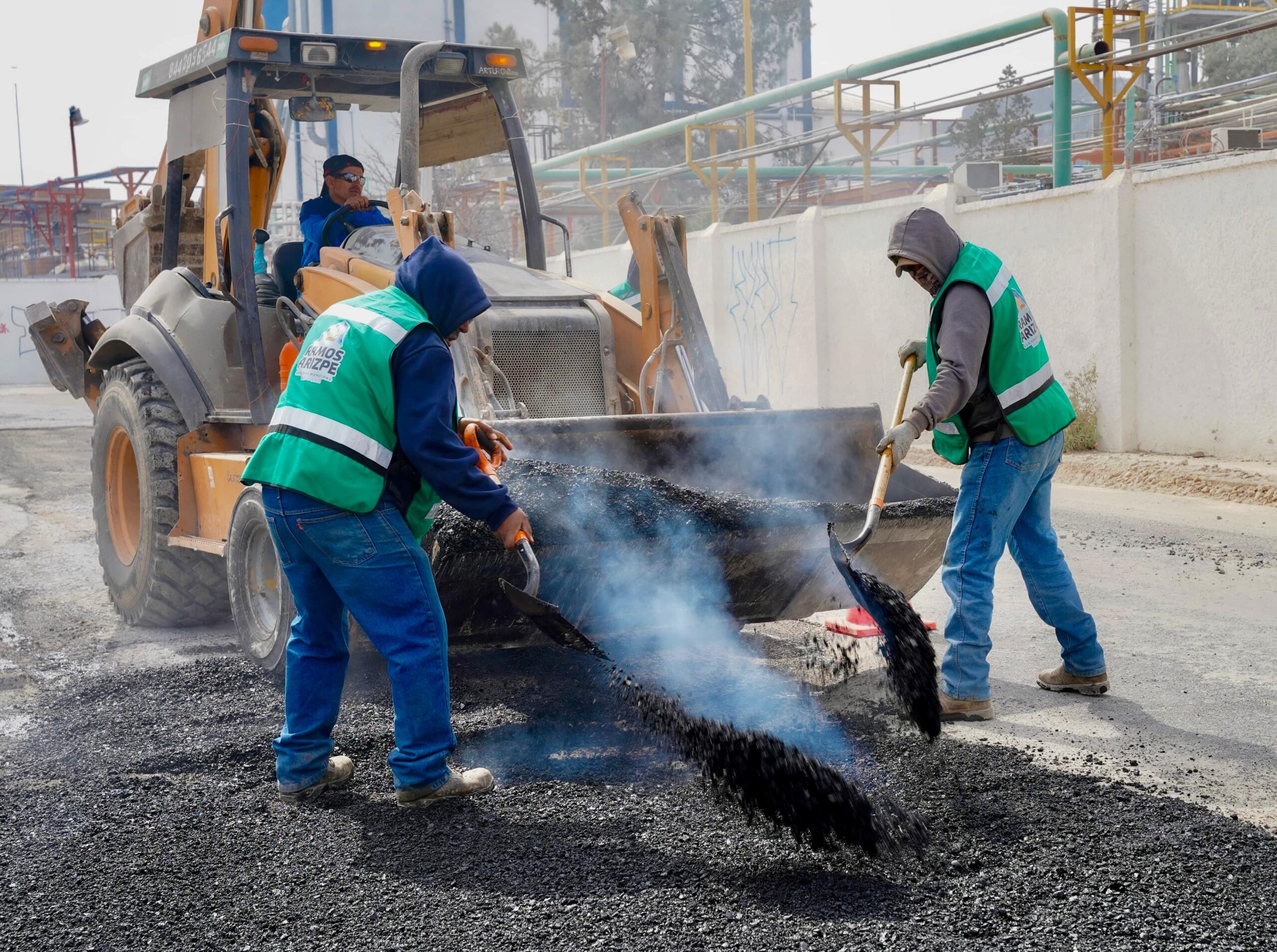 En Ramos Arizpe se continúa trabajando en las distintas vialidades