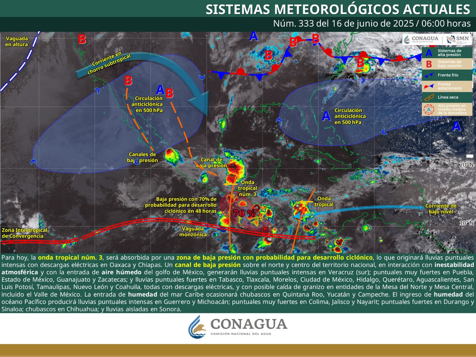 SE PRONOSTICAN LLUVIAS, VIENTOS FUERTES Y CAÍDA DE GRANIZO EN COAHUILA
