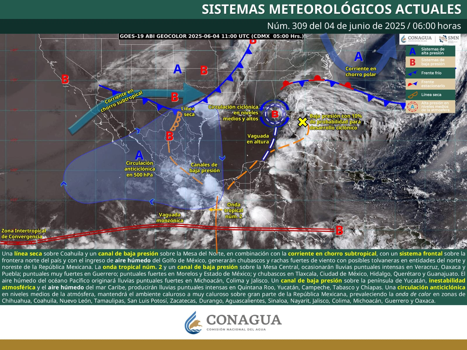 SE PRONOSTICAN CHUBASCOS Y VIENTOS FUERTES EN COAHUILA; CONTINÚA LA ONDA DE CALOR