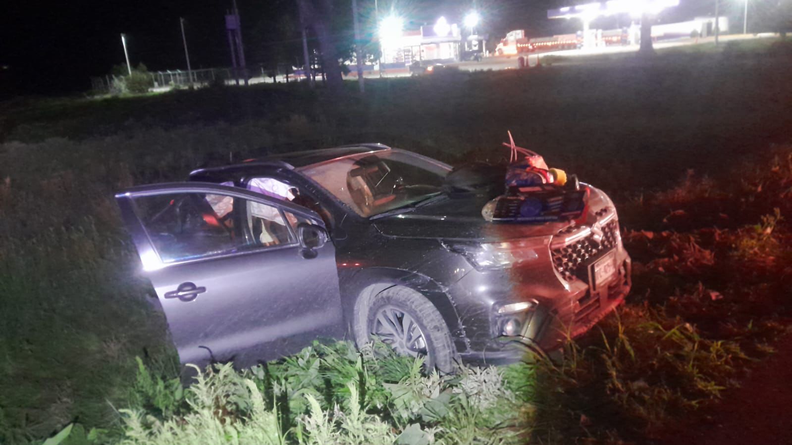 Fuerte choque en la 57 deja a familia lesionada