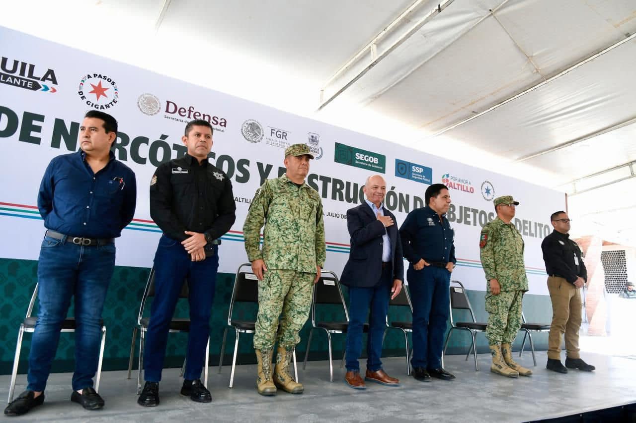 Destruyen Estado y FGR droga incautada