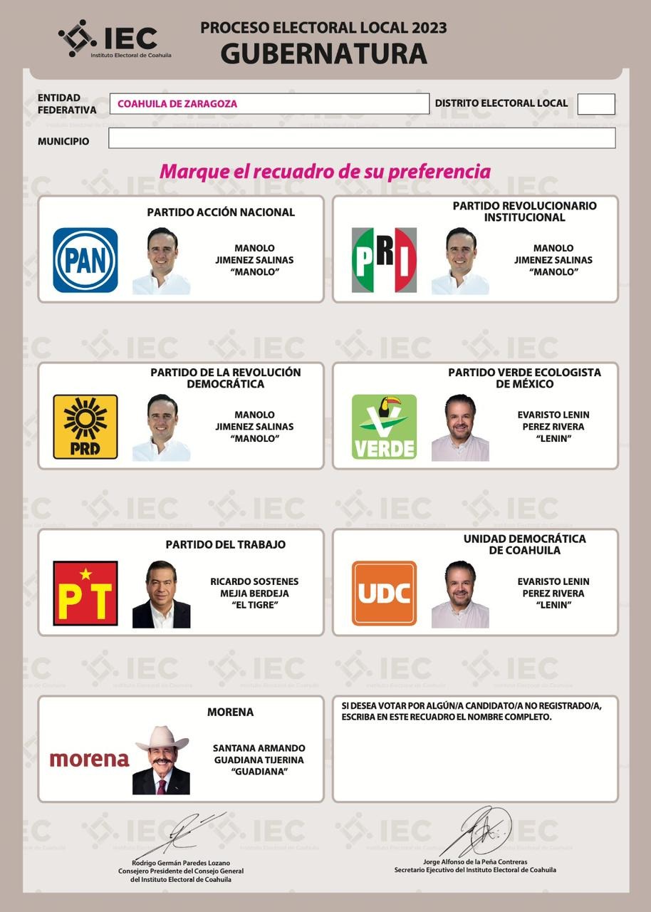 FOTO EN LA BOLETA DA CERTEZA AL VOTANTE: CR