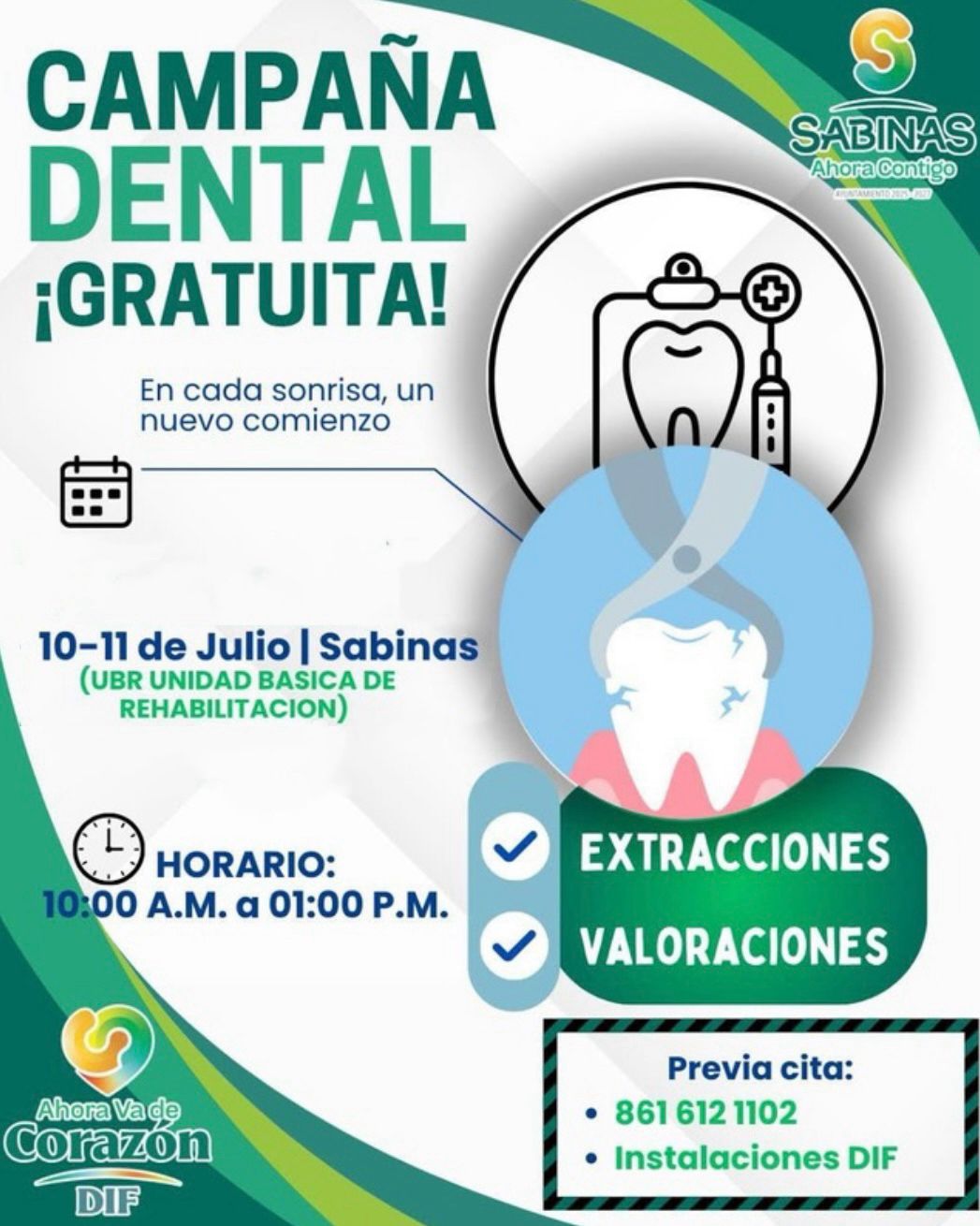 Campaña Dental Gratuita “En cada sonrisa hay un nuevo comienzo”.