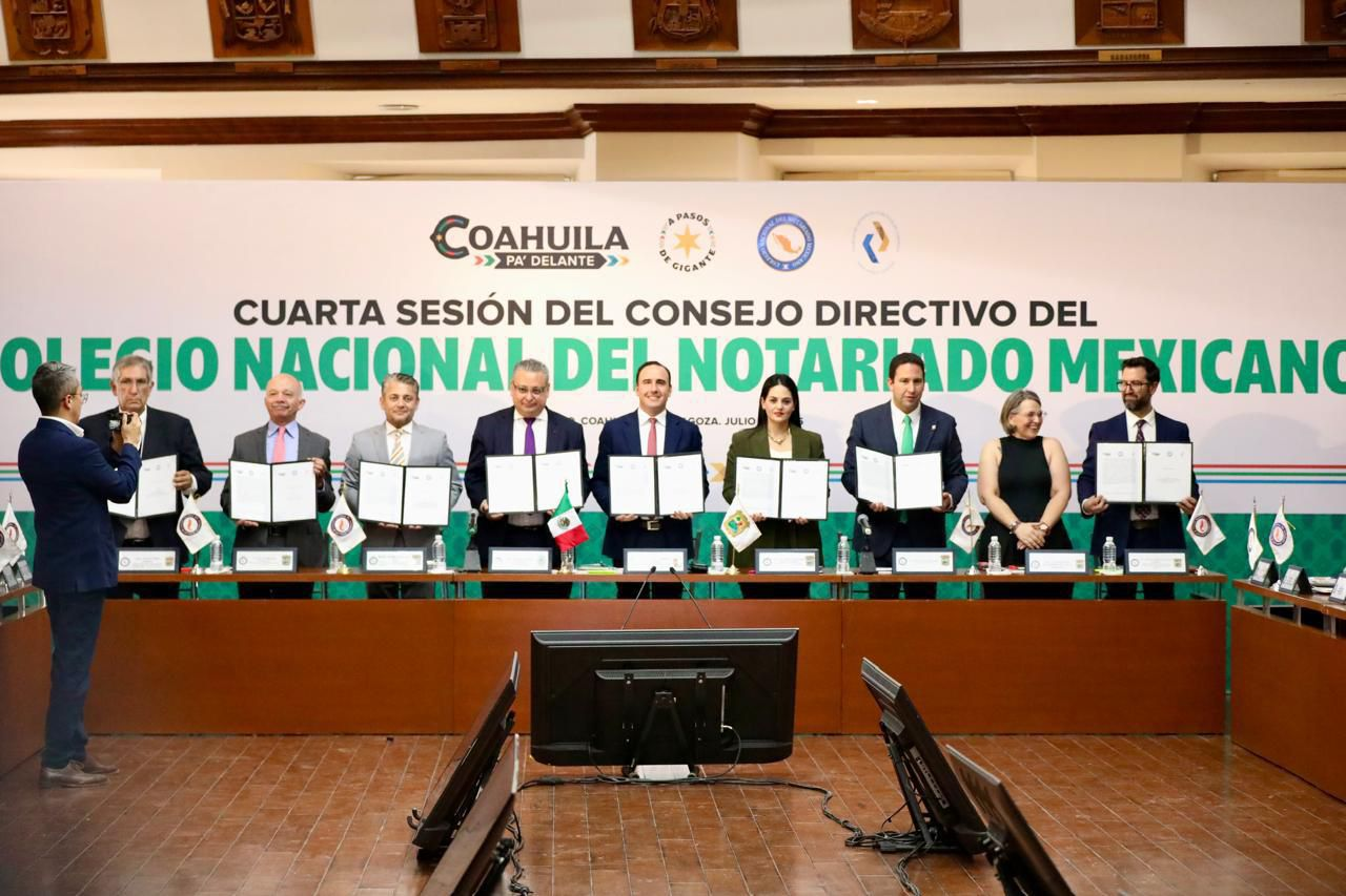 SE LLEVA A CABO CONSEJO NACIONAL DEL NOTARIADO MEXICANO EN COAHUILA