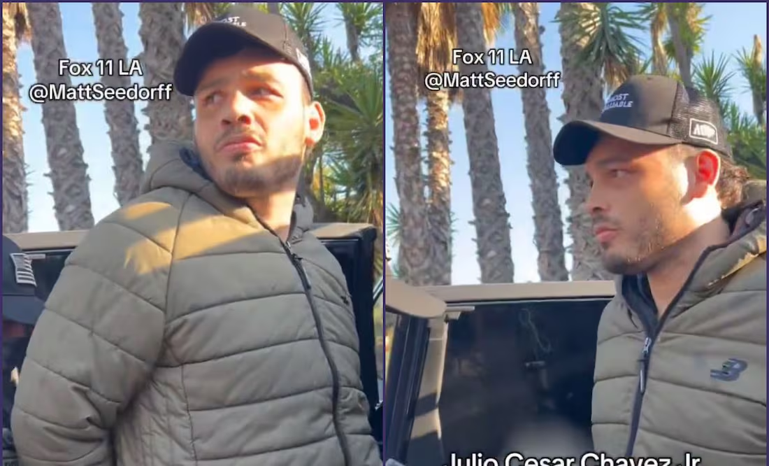Así fue arrestado Julio César Chávez Jr. en EU; video muestra que el boxeador mexicano fue encadenado
