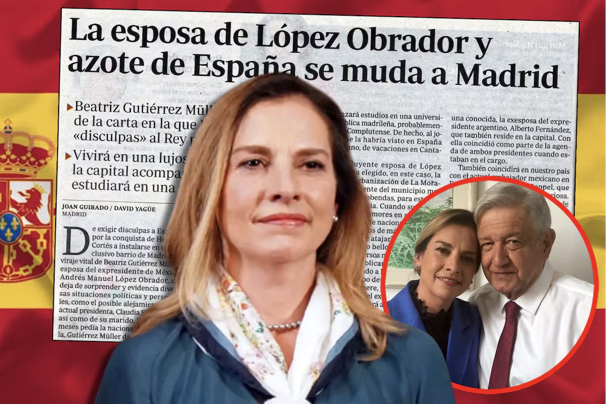 La esposa de AMLO y azote de España se muda a Madrid