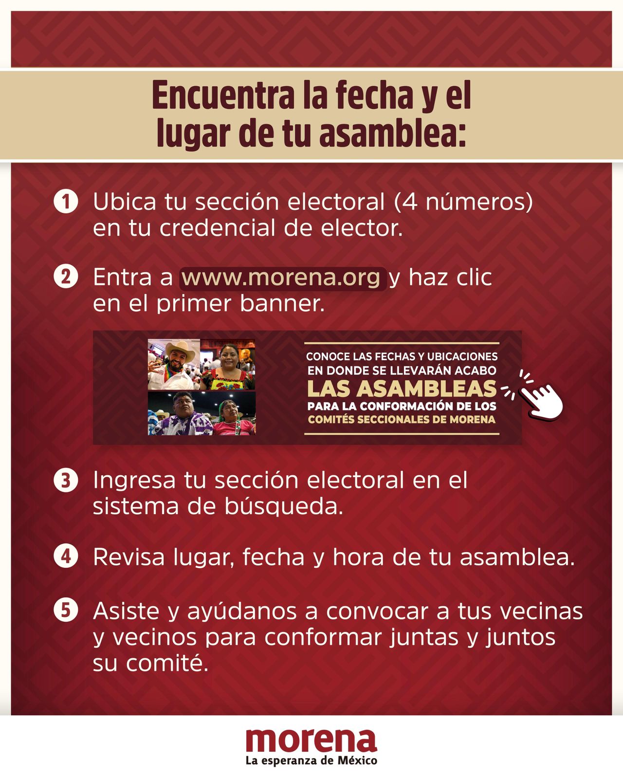 Arranca Morena integración de 70 mil comités rumbo a elecciones