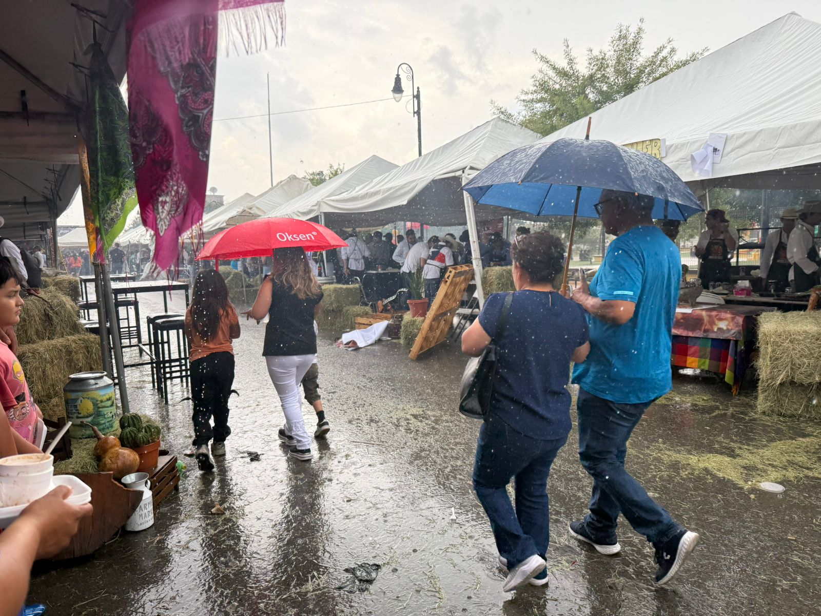 Ni la lluvia apagó los asadores del Lechón Fest