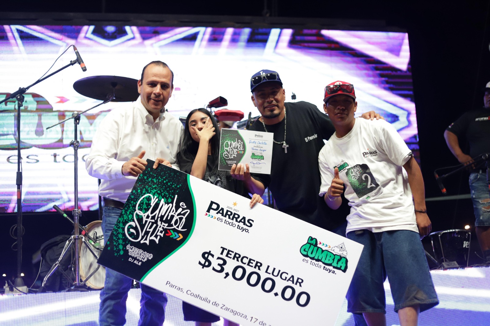 Gana Jonathan concurso: La Cumbia es Toda Tuya