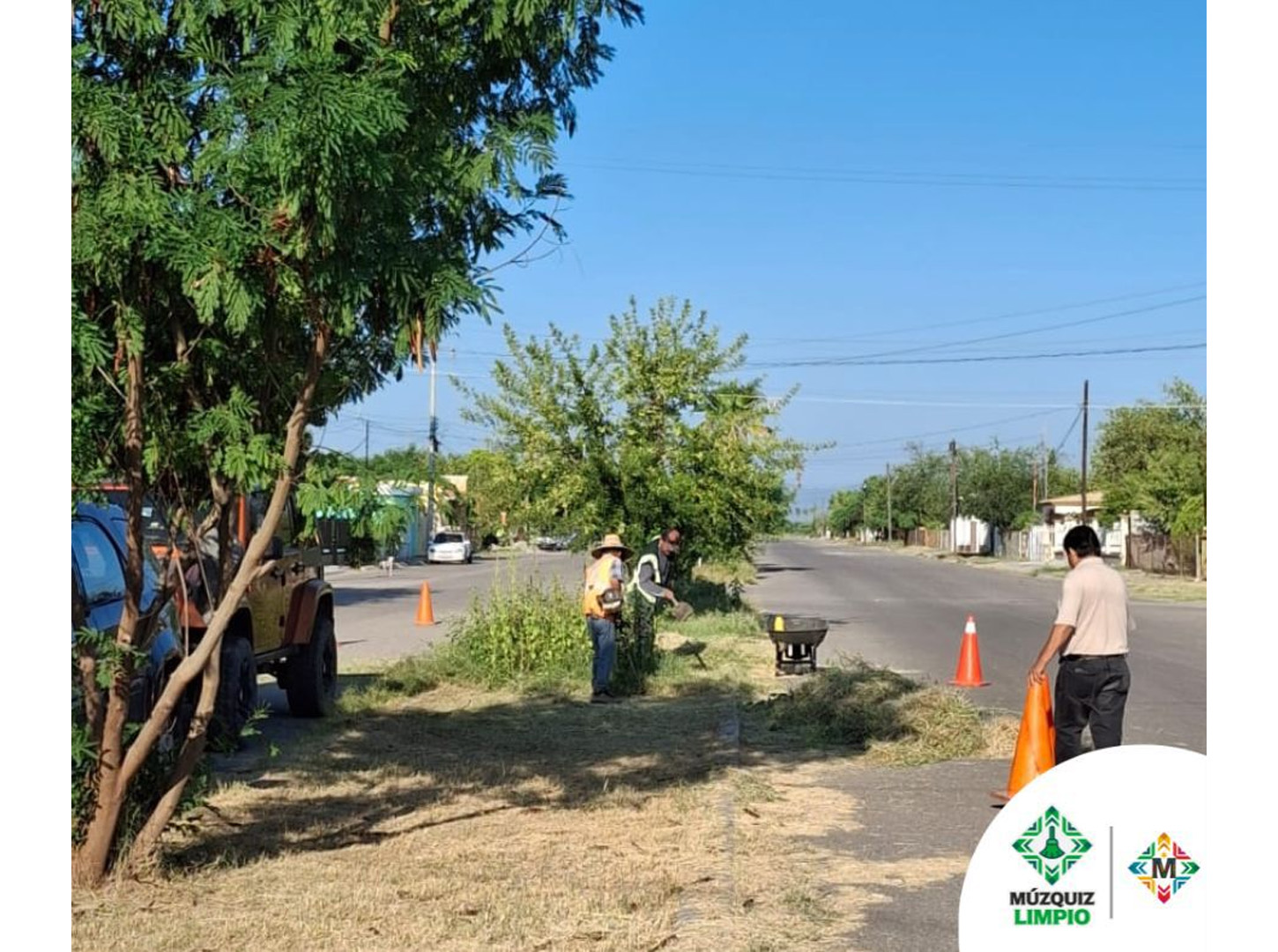 Mejoran imagen urbana con jornadas de limpieza en Minas de Barroterán