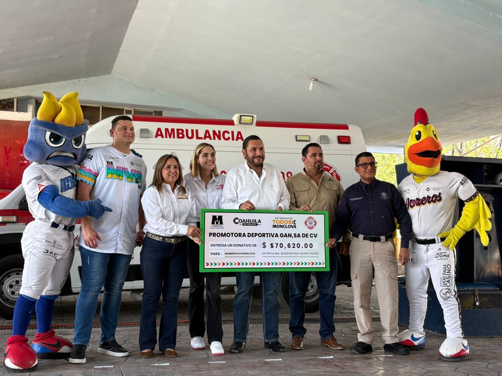 Suman esfuerzos Carlos y Acereros por Bomberos
