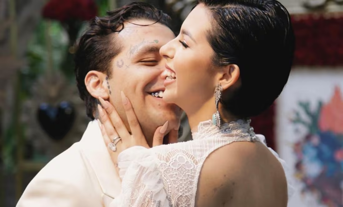 Christian Nodal confirma boda con Ángela en Roma; «organicé una boda espiritual, porque la legal no se podía», afirma