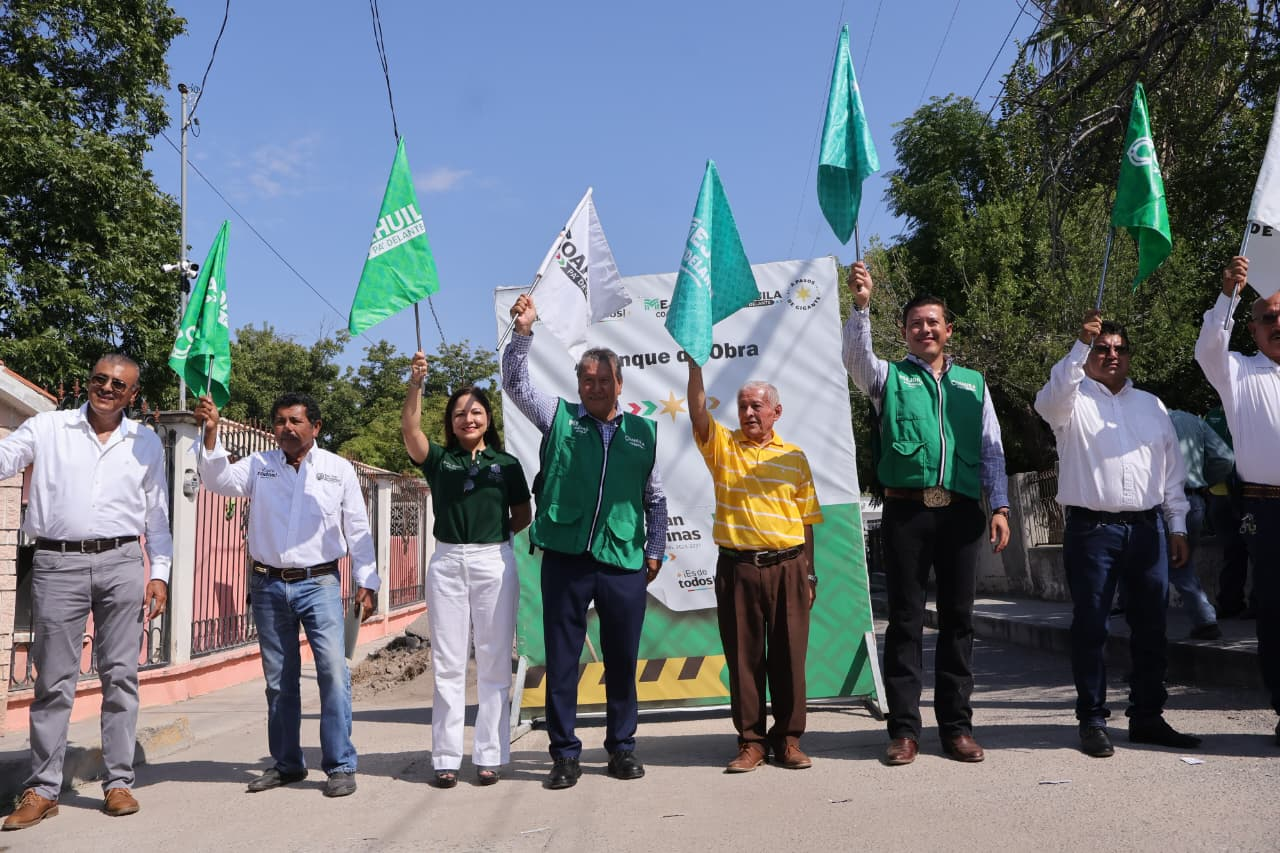 Arranca Óscar Ríos obra de pavimentación