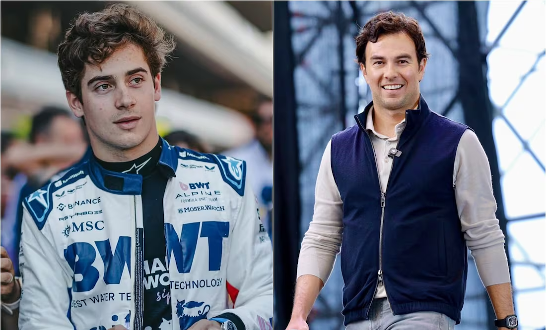 Checo Pérez recibe felicitación de Franco Colapinto; el argentino celebró el regreso del piloto tapatío a la Fórmula 1